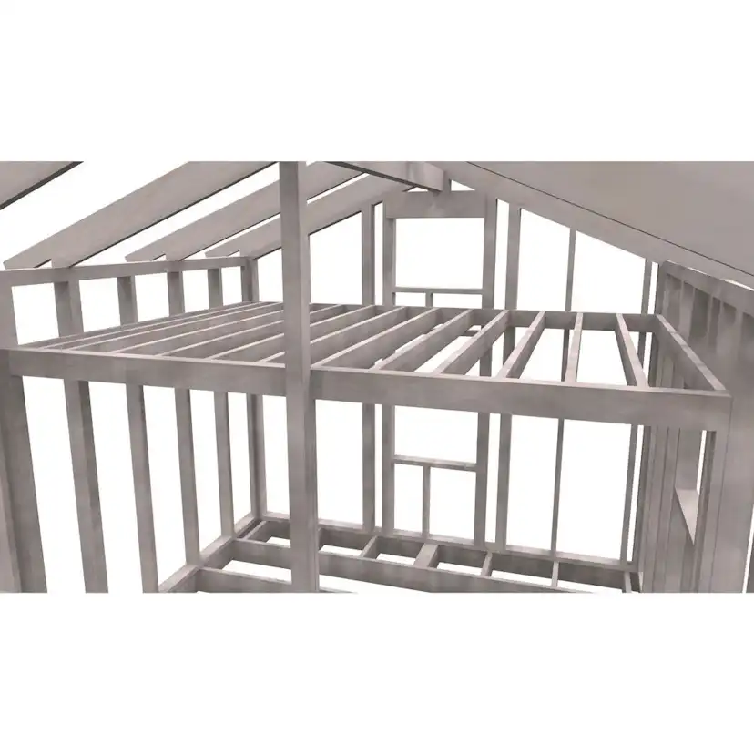 Attefallsstomme Byggstommar 22 grader Med Loft 7200x3940 mm Färdiga Sektioner