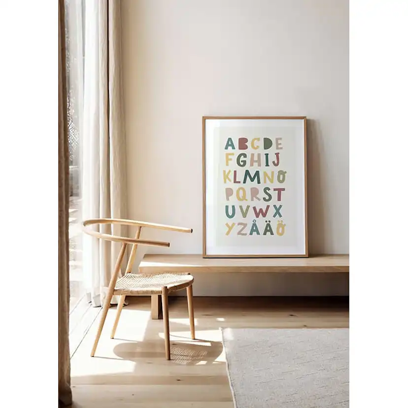 Poster Gallerix Barnens Alfabet No1