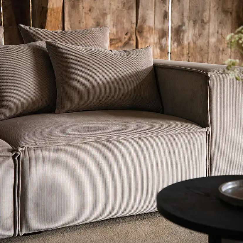 Soffa Vind Gillholmen Manchester Brun 3-Sits