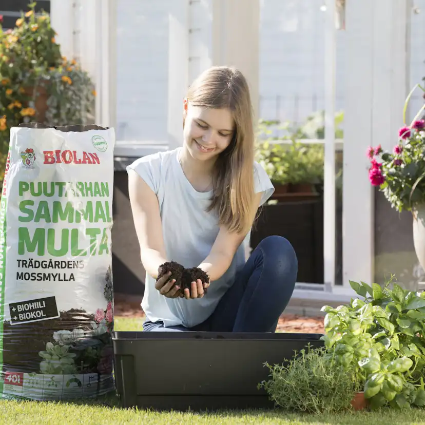 Odlingslåda Biolan med Underbevattning & Livsmedelklassad PP-plast, Självbevattnande