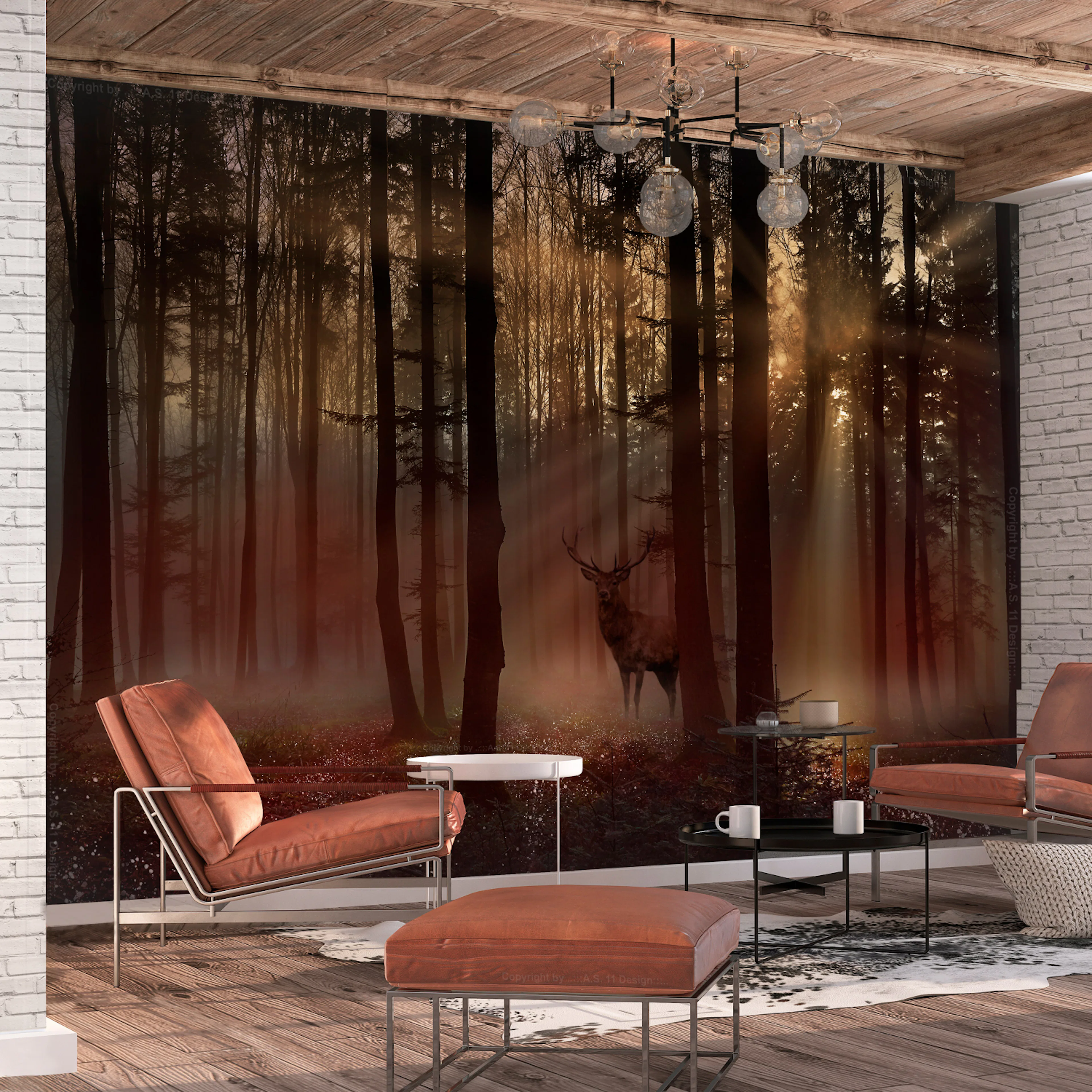 Fototapet - Mystical Forest - First Variant 450x315 450x315 cm