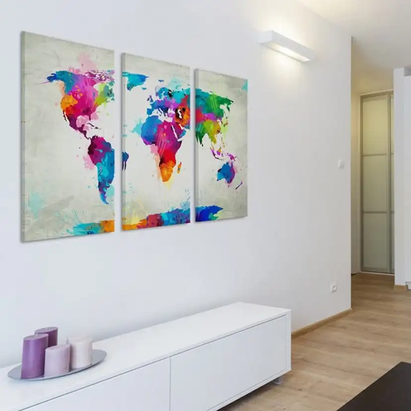 Tavla Arkiio World Map An Explosion Of Colors