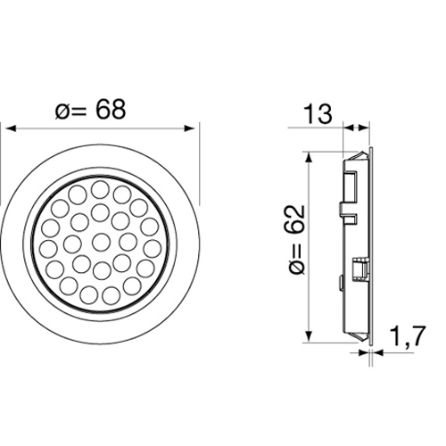 LED-Belysning Beslag Design Ceres IP44