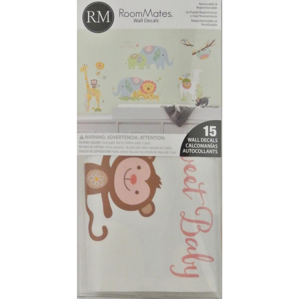 Väggdekor RoomMates Tribal Baby Animal