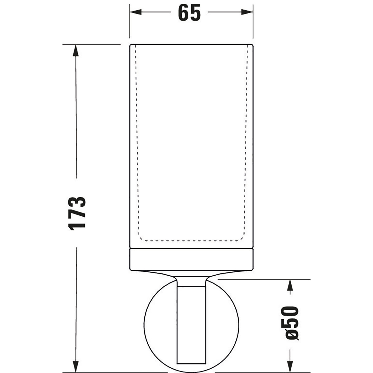 Glashållare Duravit Starck T 009931 Krom Krom/Frostat glas