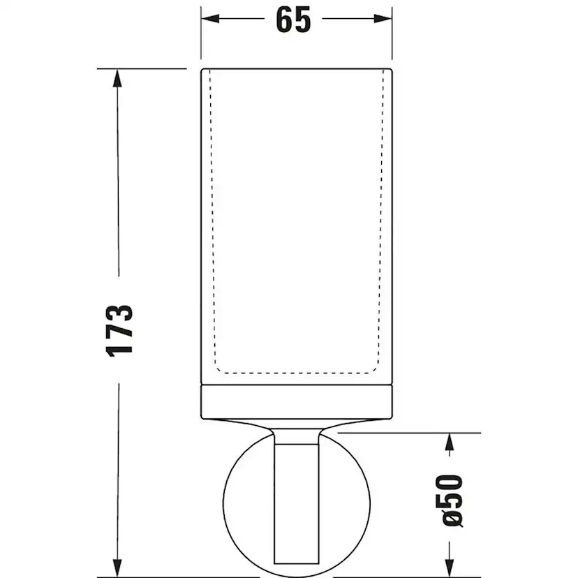 Glashållare Duravit Starck T 009931 Krom Krom/Frostat glas