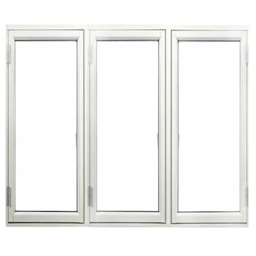 Sidohängt Fönster Outline 3-Glas Aluminium 3-Luft