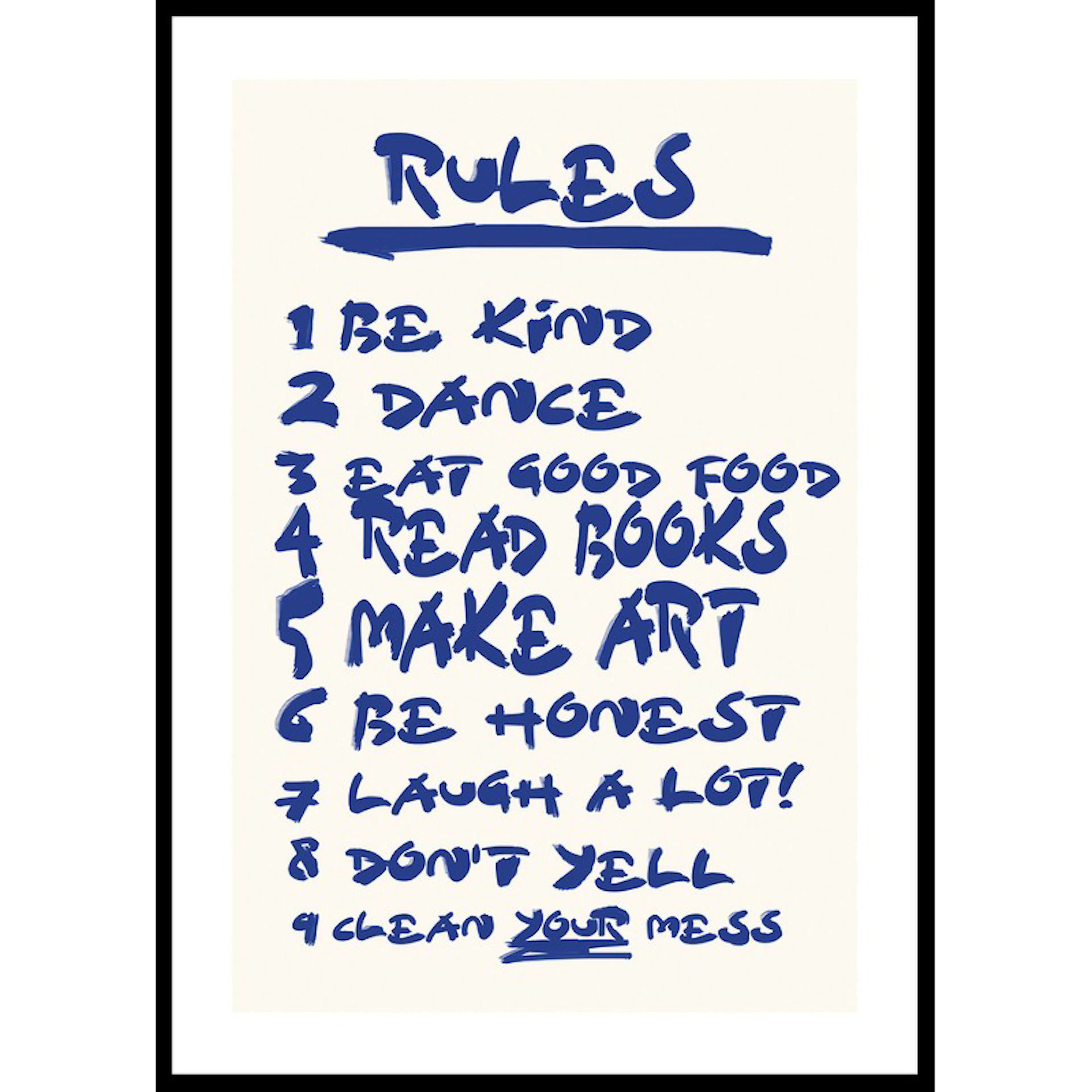 Poster Gallerix House Rules