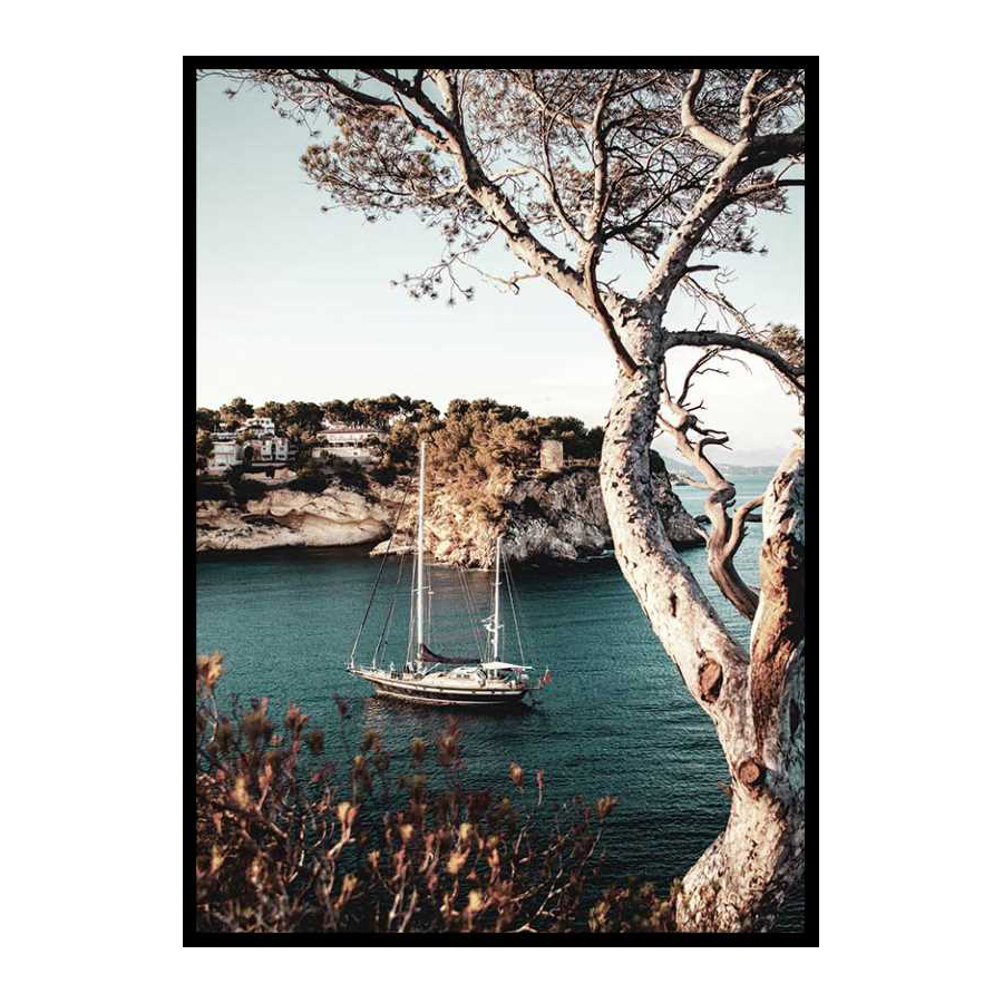 Poster Gallerix Boat In Bay