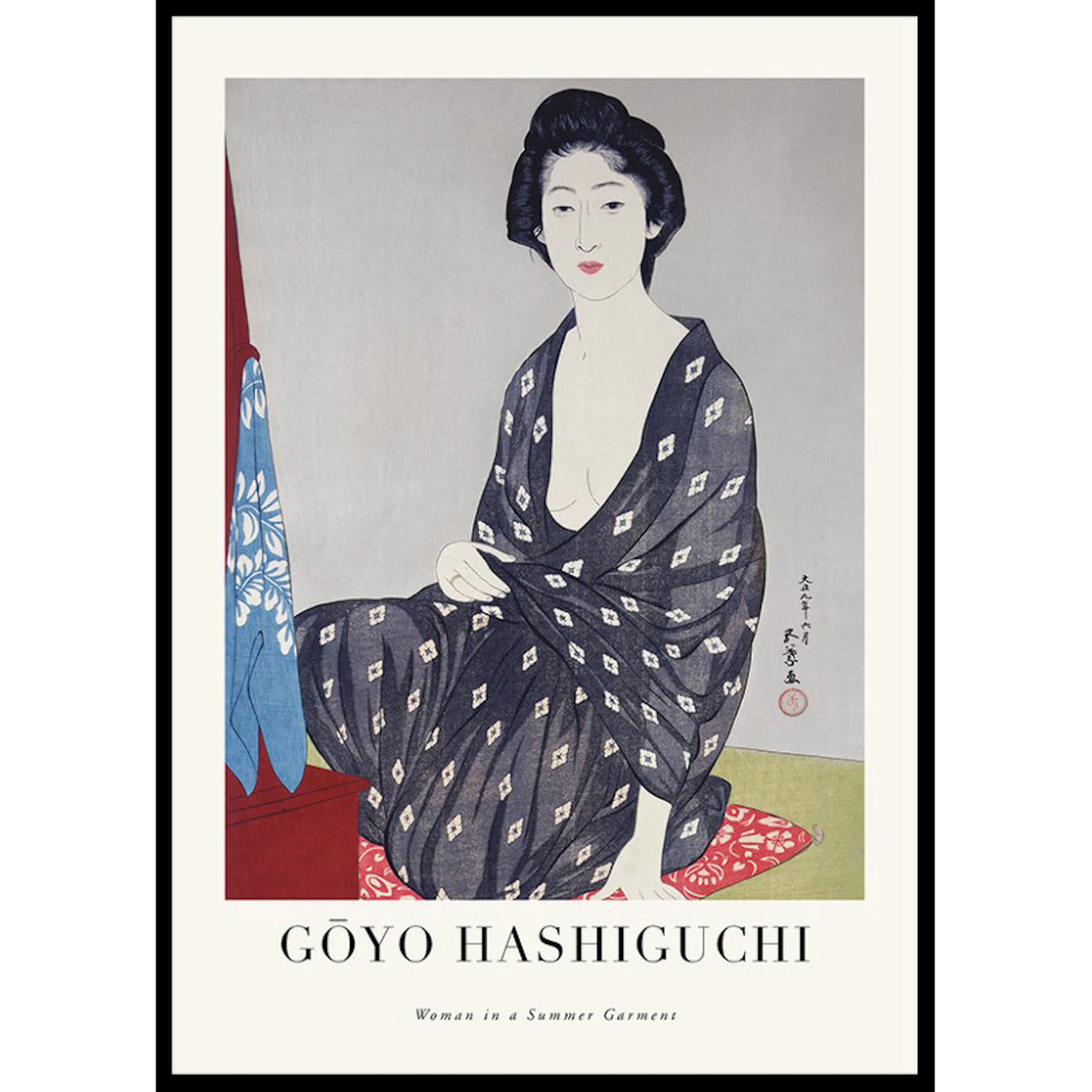 Poster Gallerix Woman In A Summer Garment By Goyo Hashiguchi