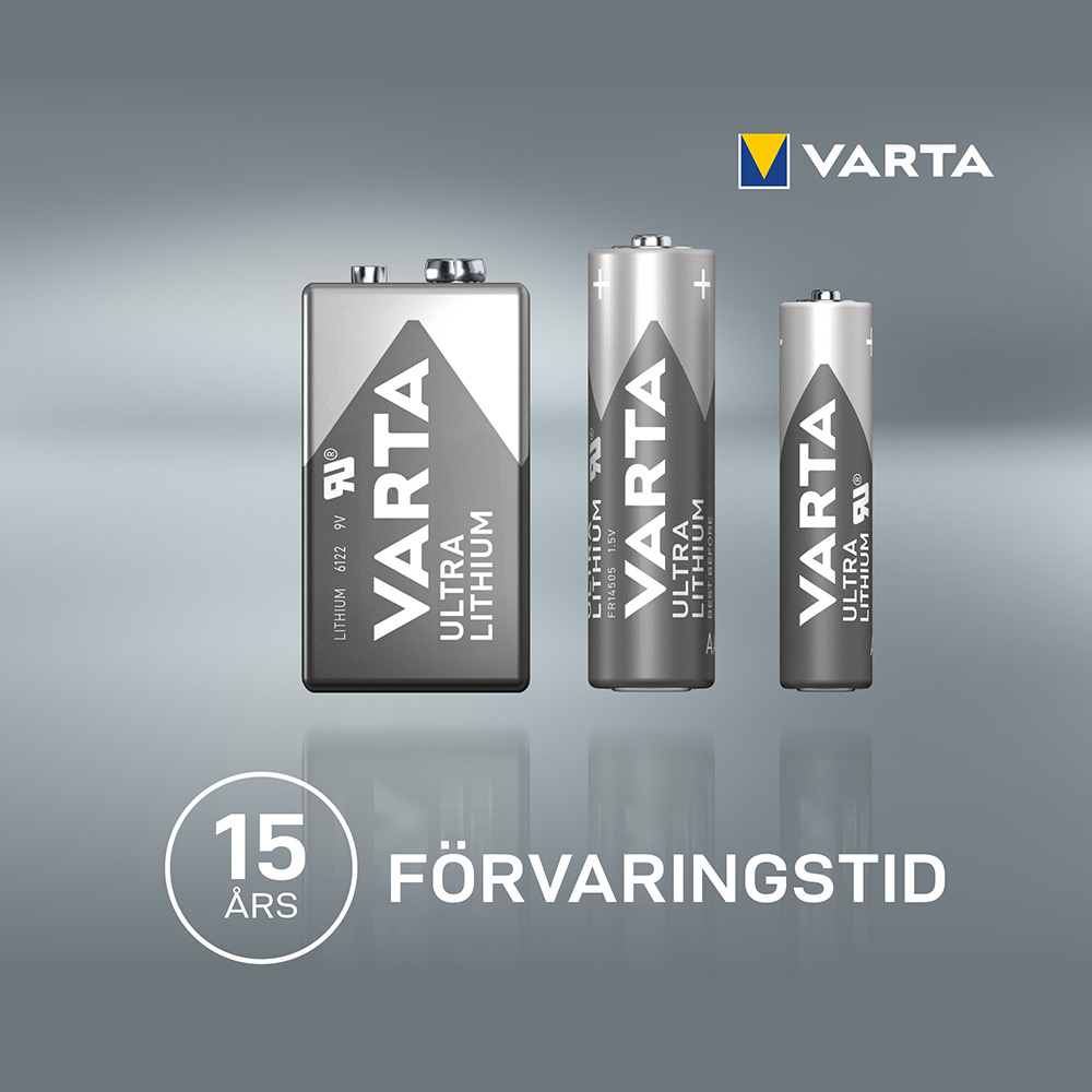 Batteri VARTA Ultra Litium 9V 1-Pack
