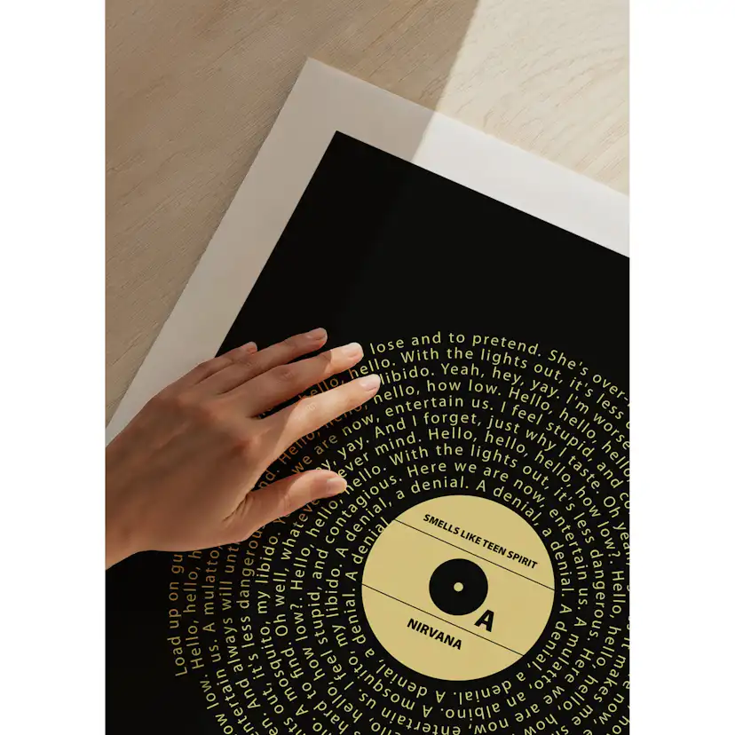 Poster Gallerix Smells Like Teen Spirit Vinyl By Nirvana