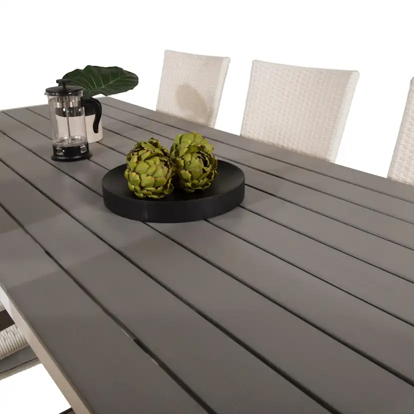 Matgrupp Venture Home Buitepos Matgrupp Utomhus inkl 6 Ariamab Karmstolar