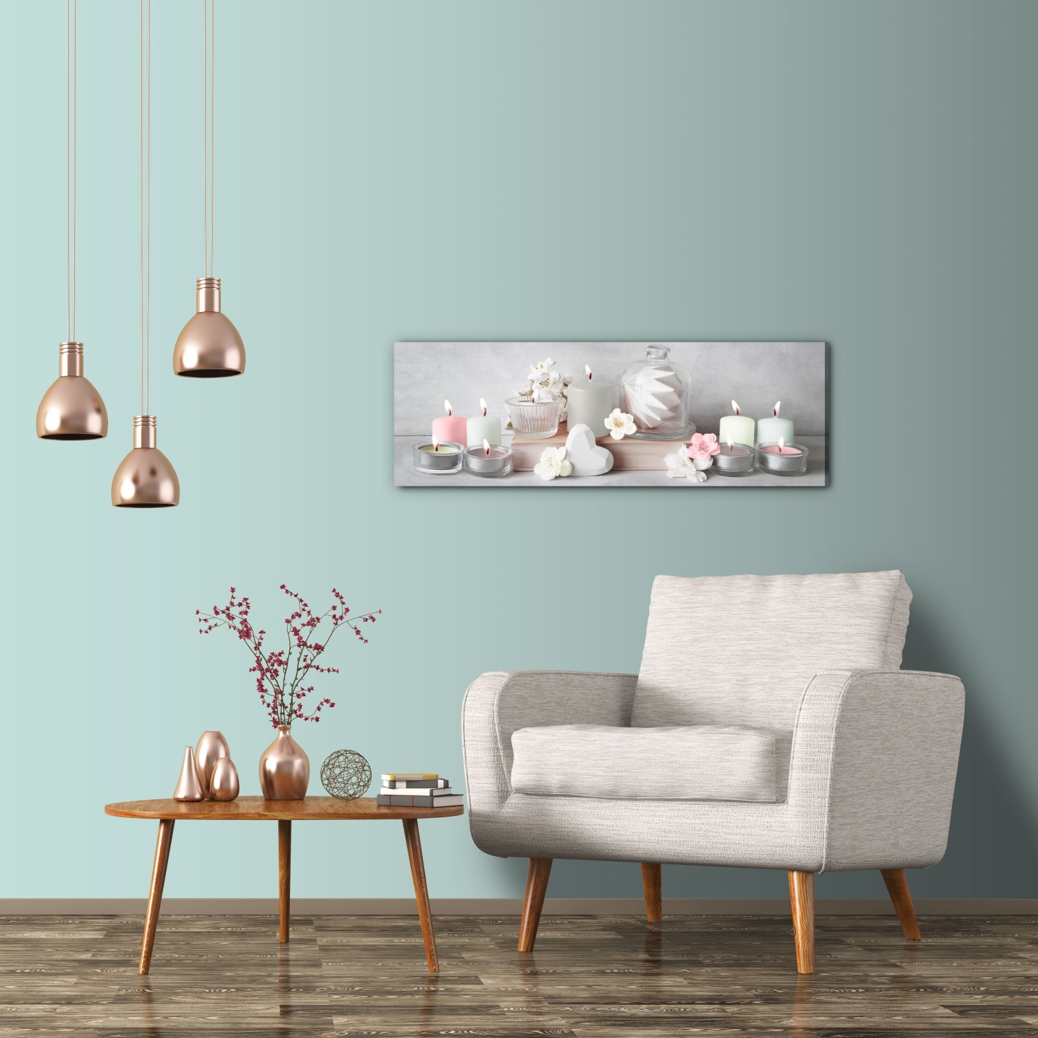 Tavla Art for the Home LED Lyx Romantiska Ljus