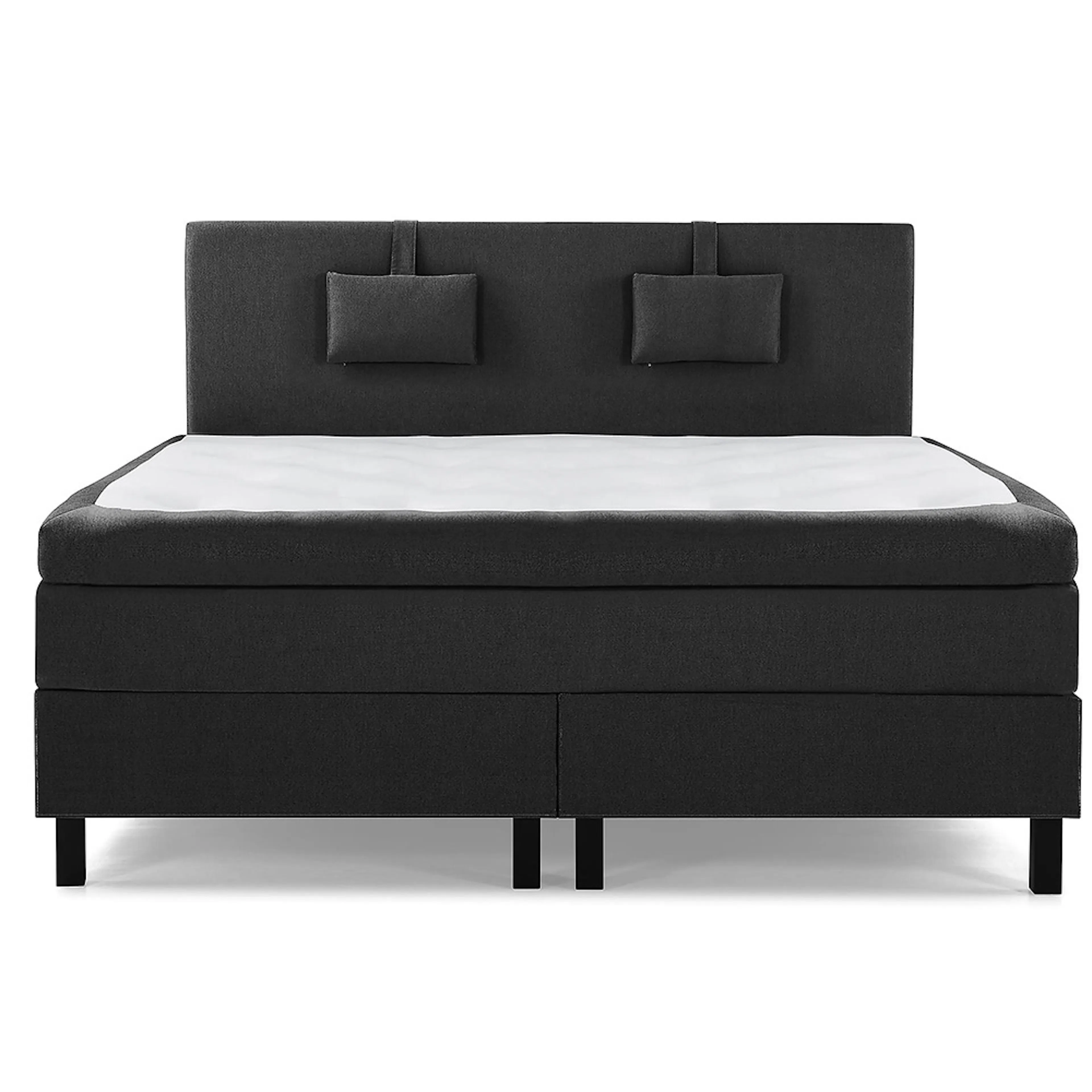 Lucky Komplett Sängpaket 180x200 Polyeter Slät Svart, Lucky Liten Nackkudde, Fast Polyeter