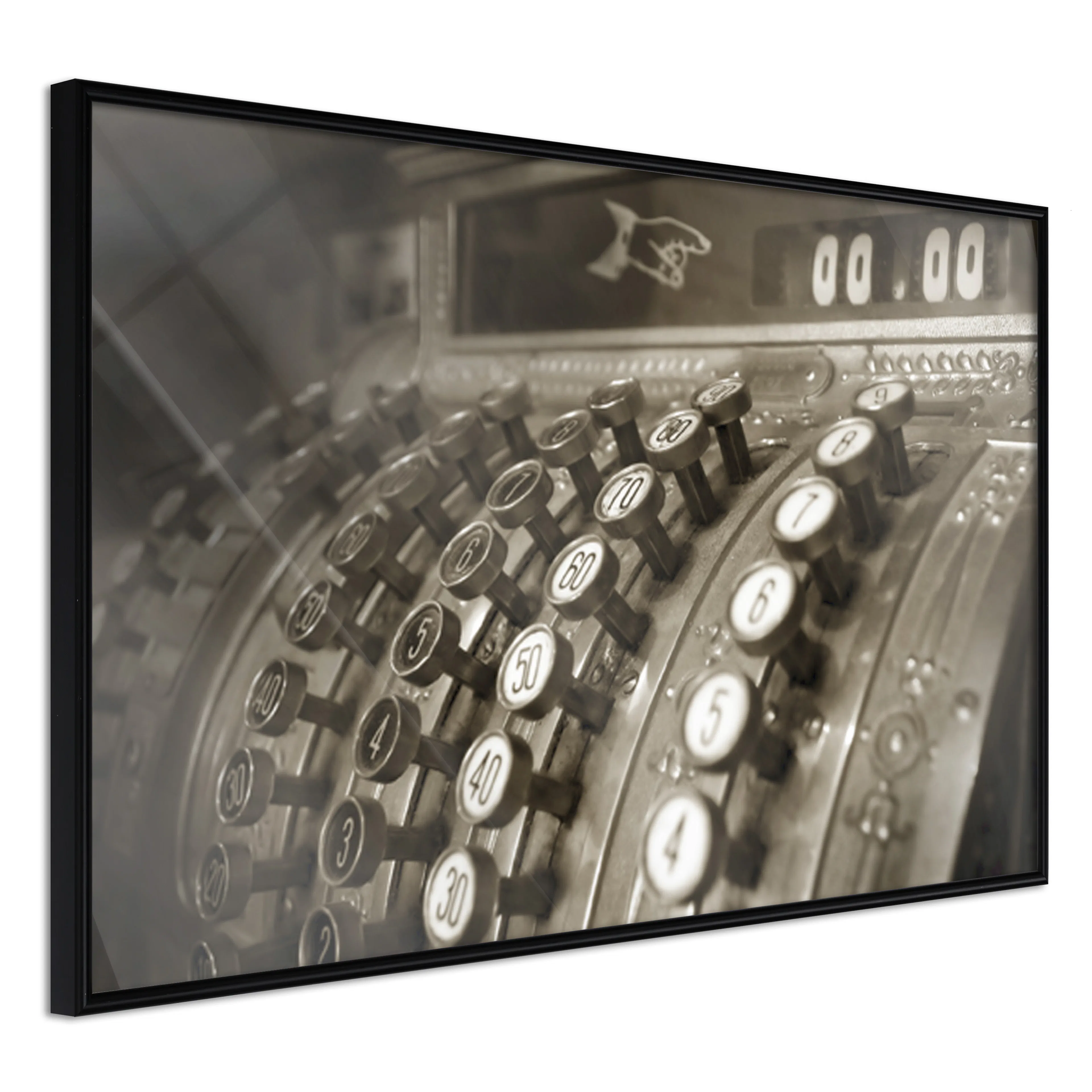 Affisch - Cash Register [Poster] 60x40 Svart ram, 60x40 cm