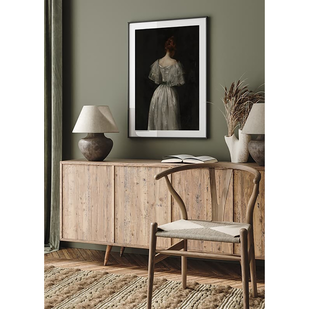 Poster Gallerix Seventeenth Century Lady By William Merritt Chase