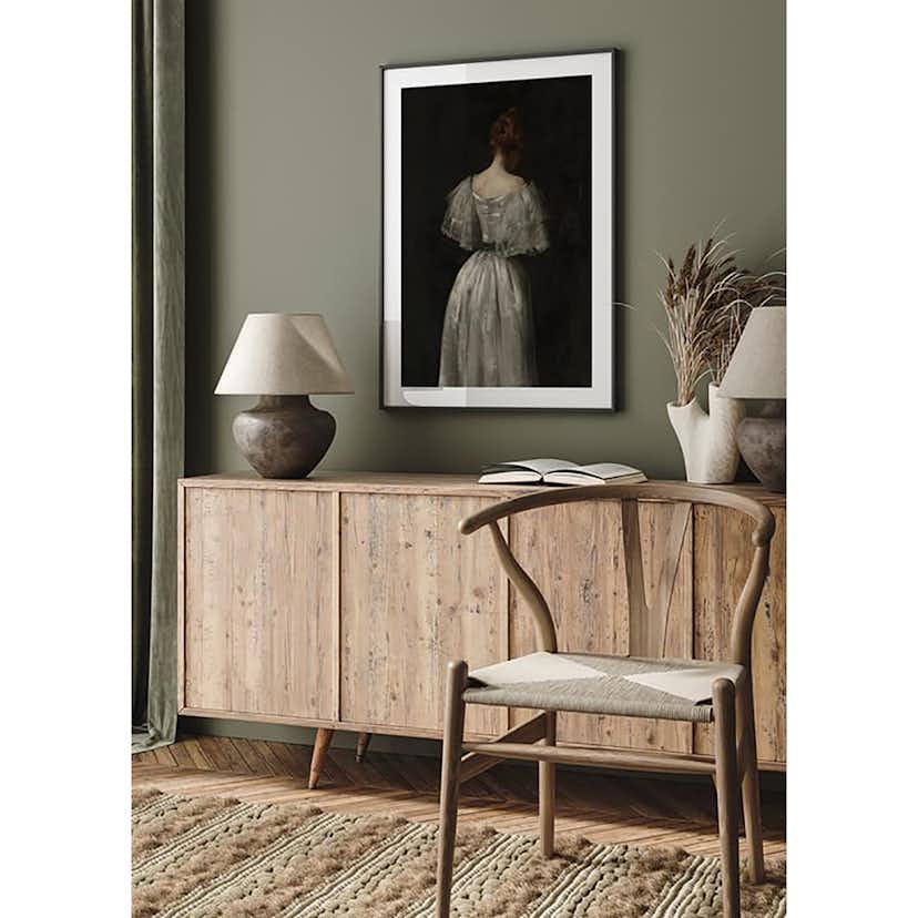 Poster Gallerix Seventeenth Century Lady By William Merritt Chase