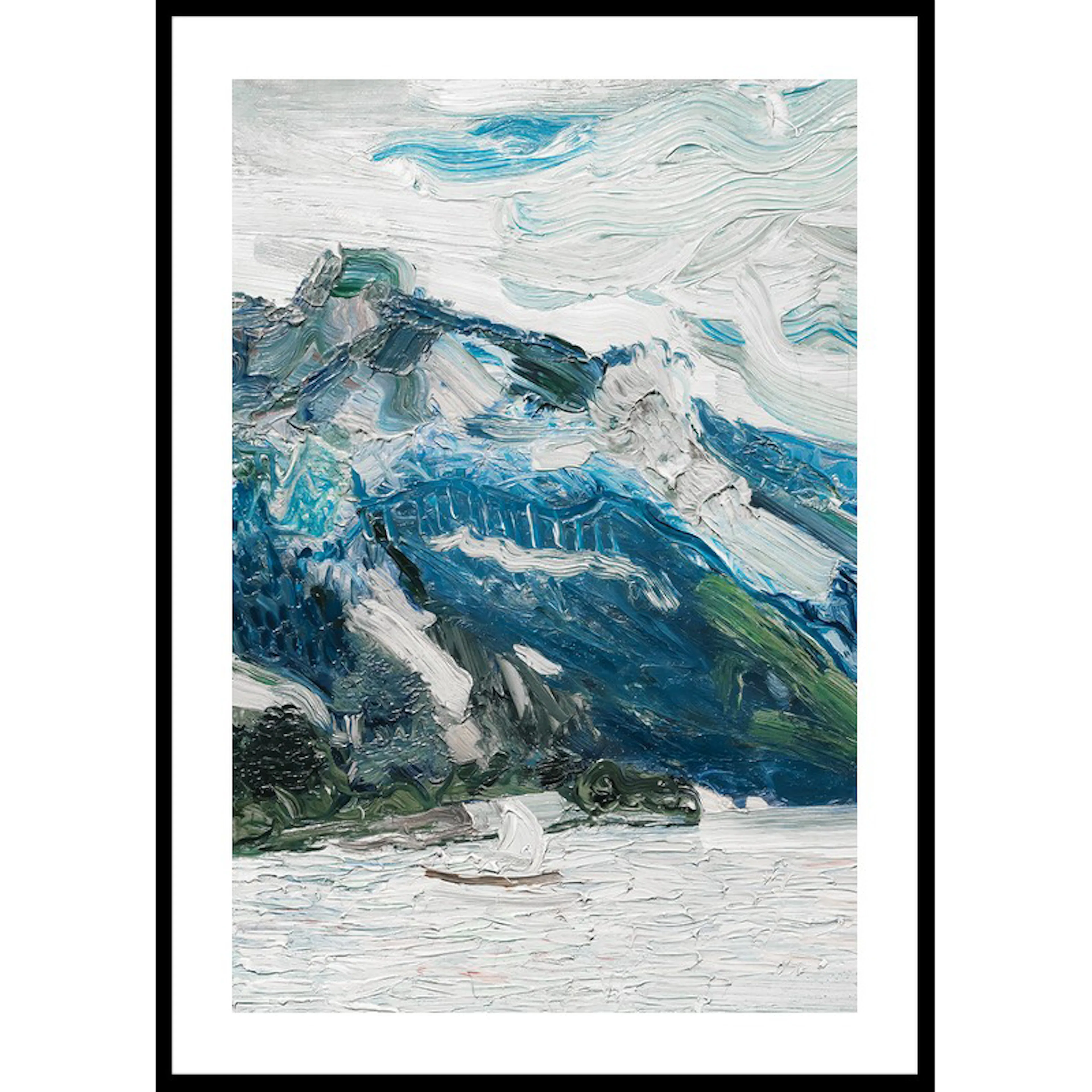 Poster Gallerix Lake Traun With Mountain Sleeping Greek Woman By Richard Gerstl