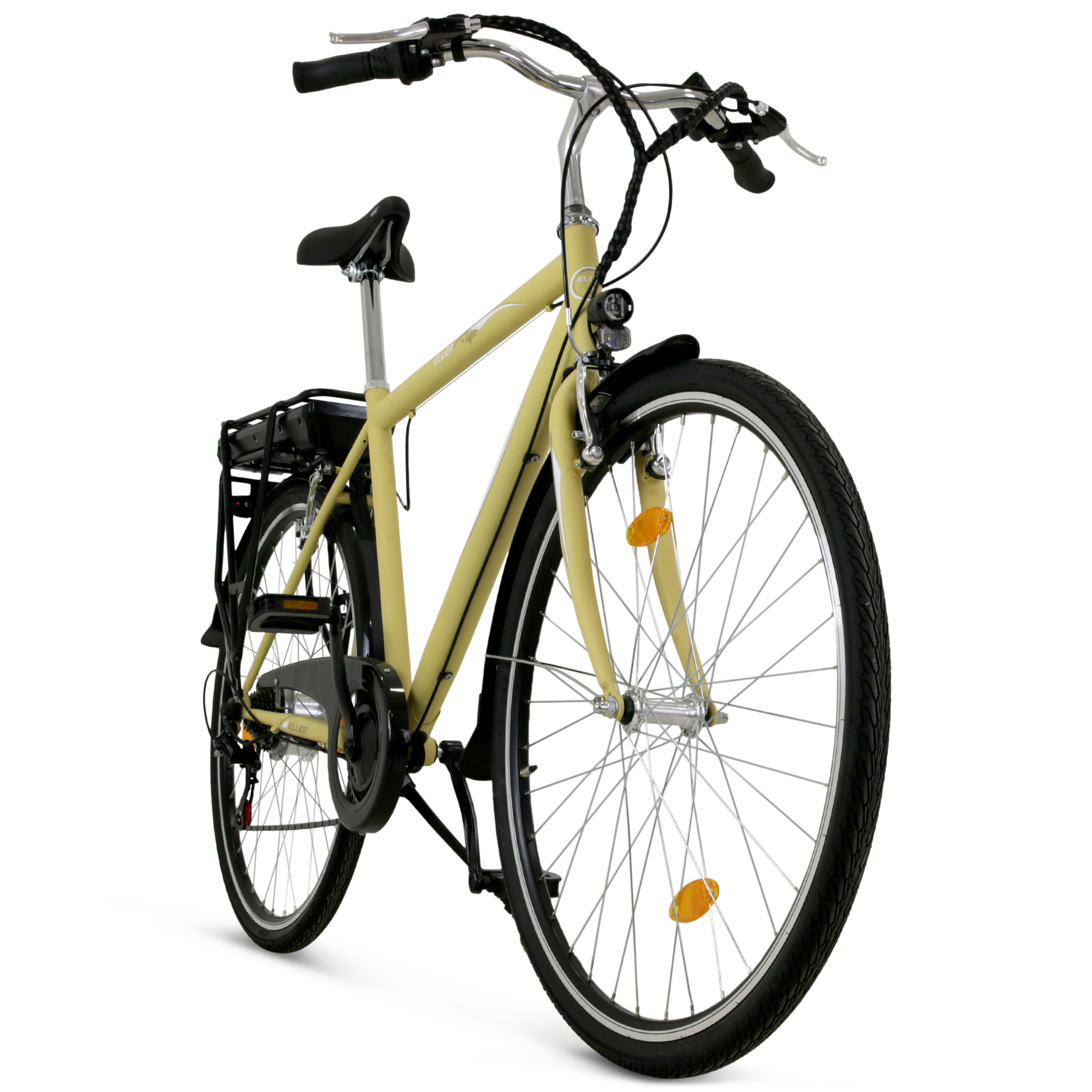 Elcykel Lyfco Herr 28" med Cykeldator Sandgul