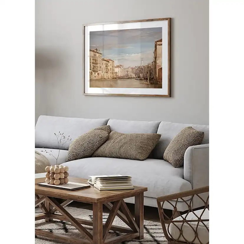 Poster Gallerix The Grand Canal Venice Looking Toward The Rialto By Richard Parkes Bonington