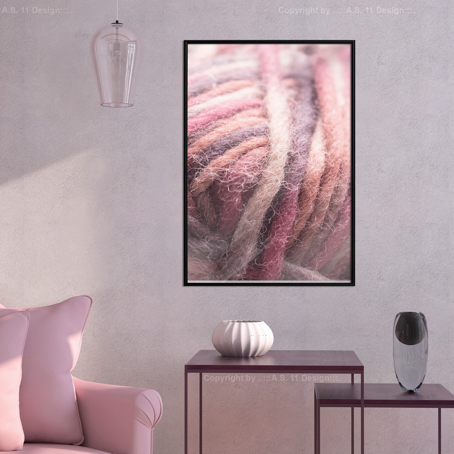 Affisch - Worsted [Poster] 20x30 Svart ram, 20x30 cm