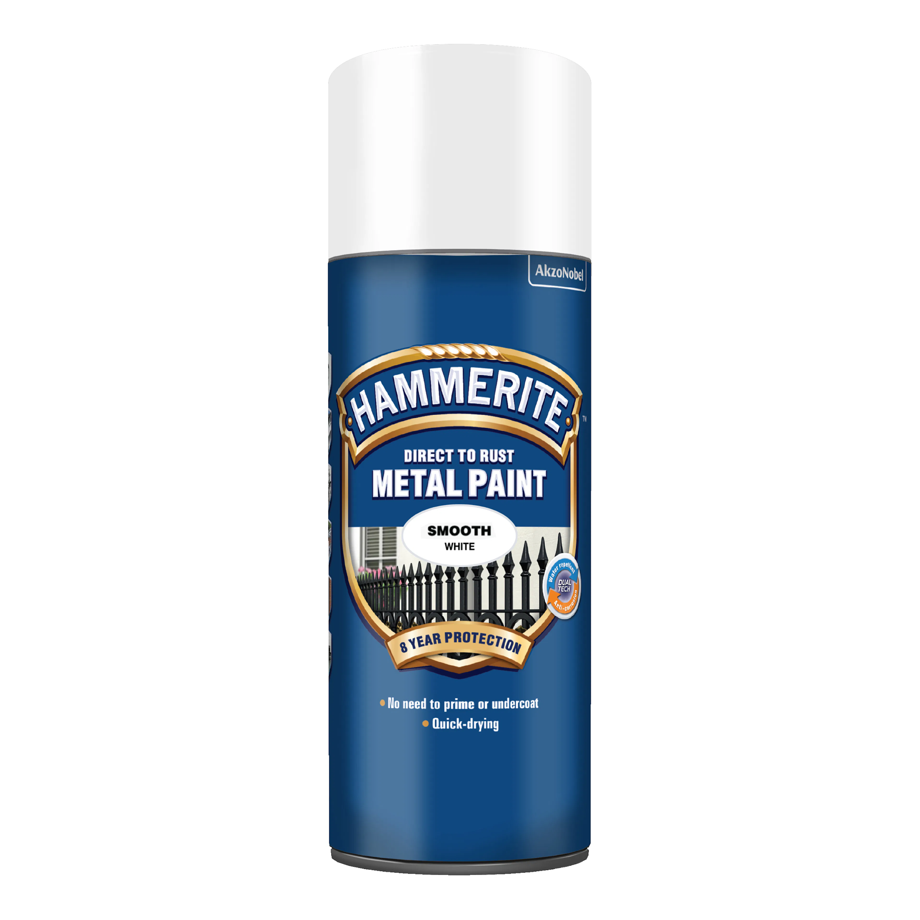 Rostskyddsfärg Hammerite Slätlack Vit Spray 400ml