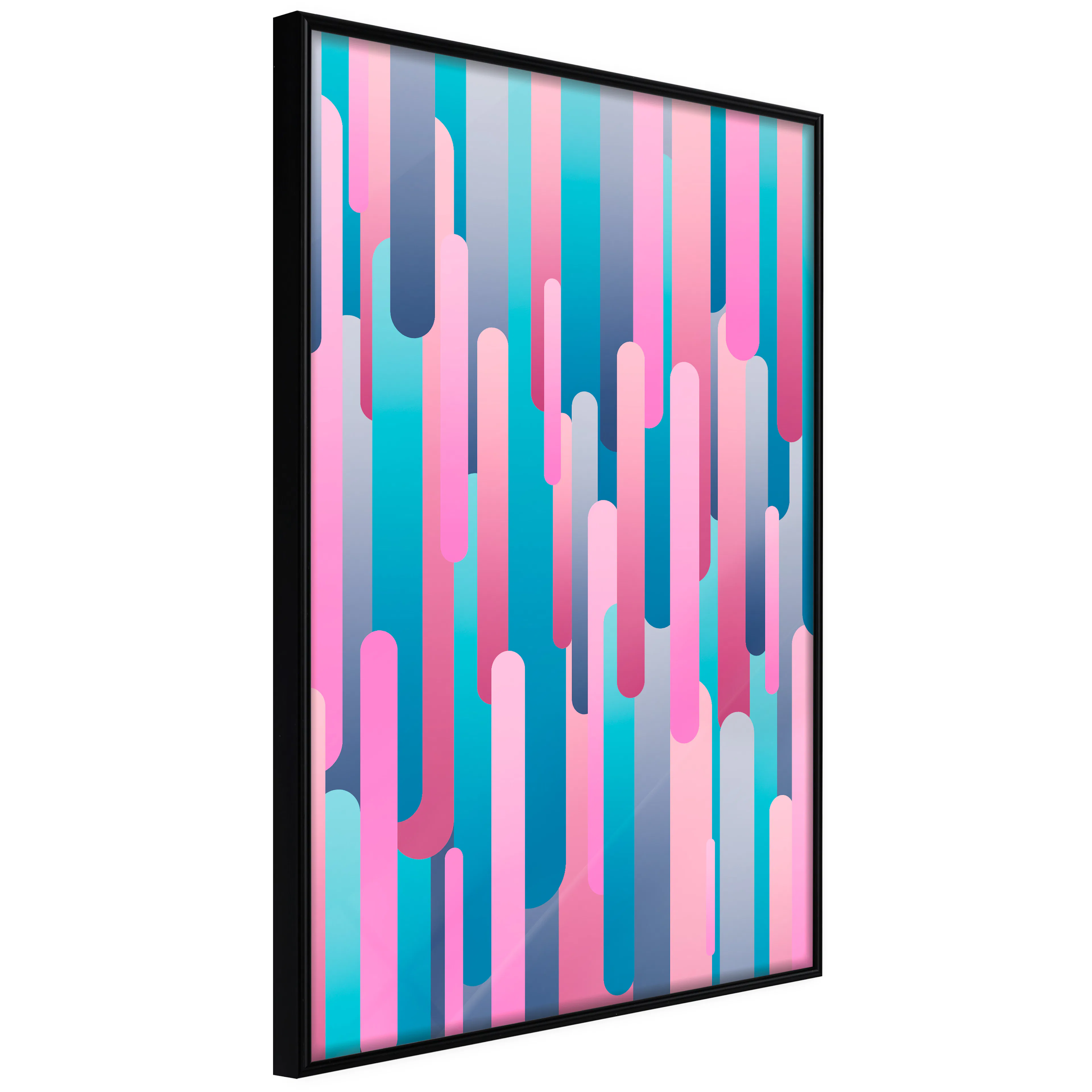Affisch - Colourful Pistons [Poster] 40x60 Svart ram, 40x60 cm