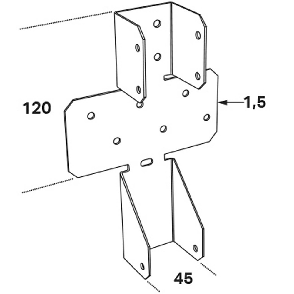 Balksko FAST JAHH 45x120x1,5 mm