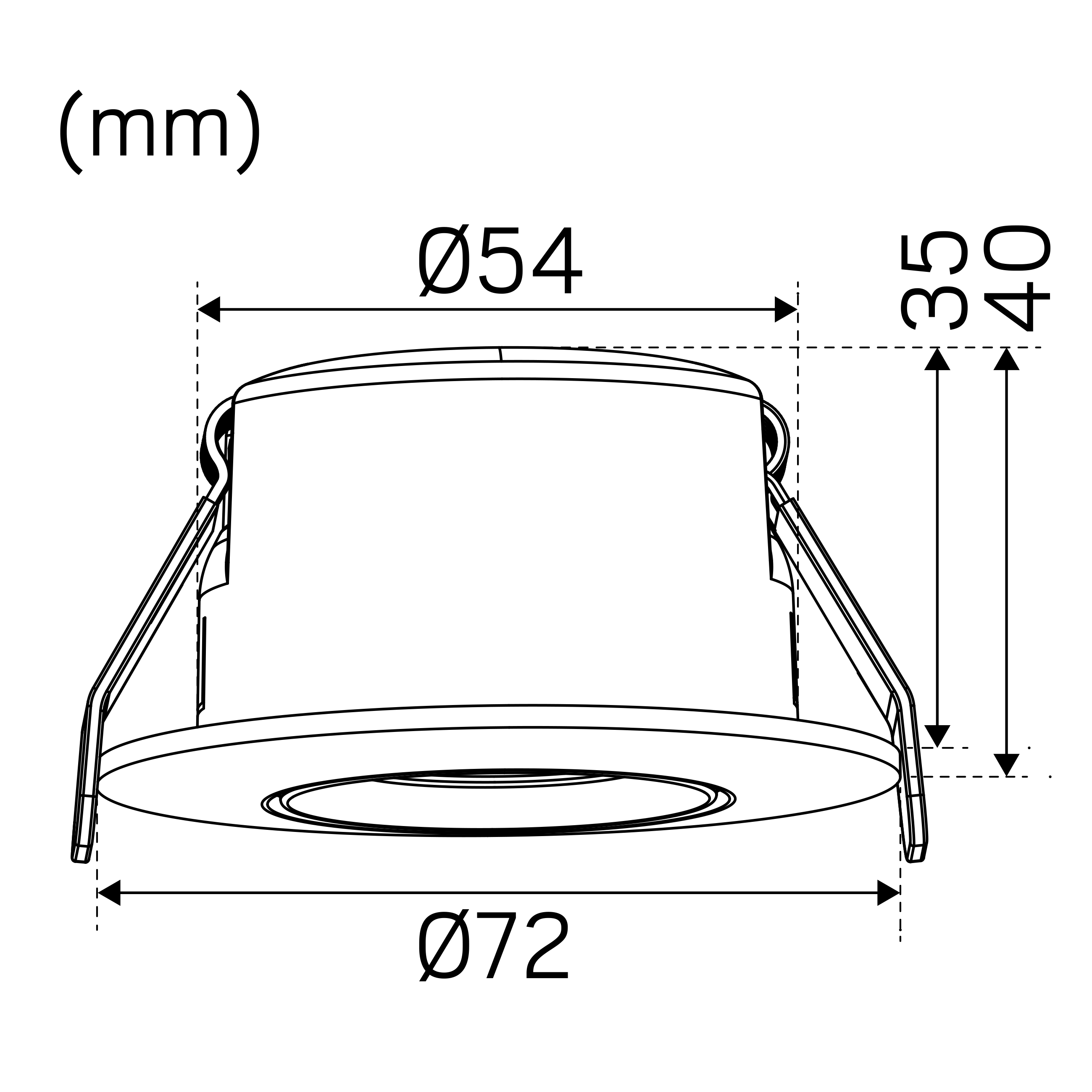 LED-downlight Hide-a-lite Optic S Quick ISO 6-pack Tune