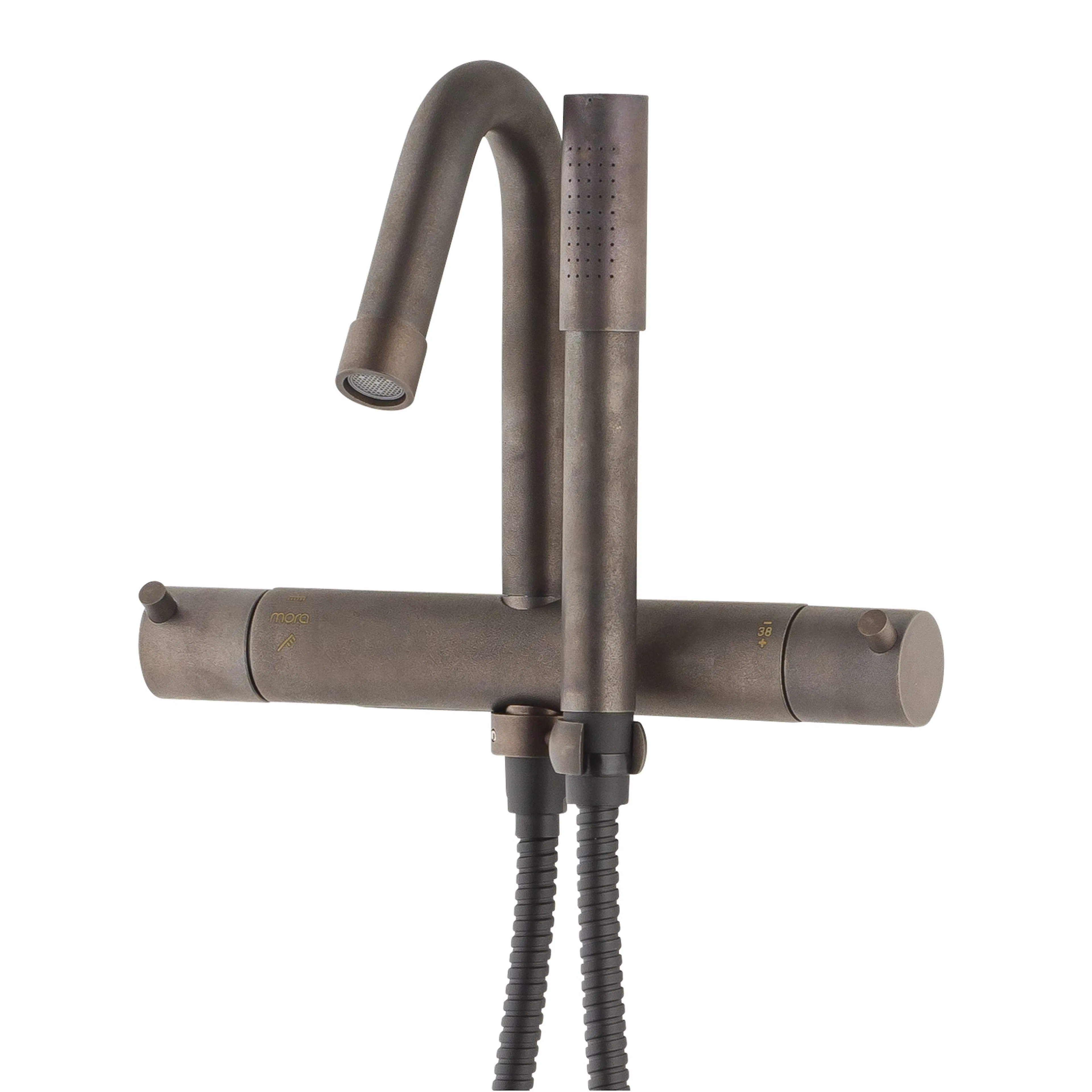 Badkarsblandare Mora Izzy Rustic med Handdusch
