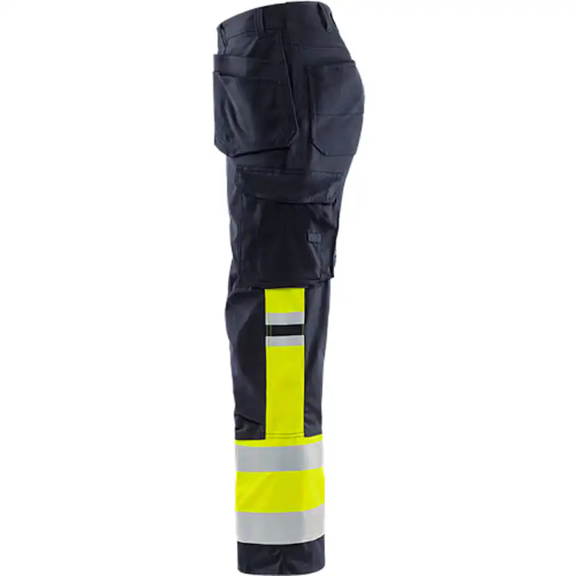 Flamestat hantverkarbyxa stretch 2163 ATHF, klass 1 Storlek: C46, Gul/Marinblå