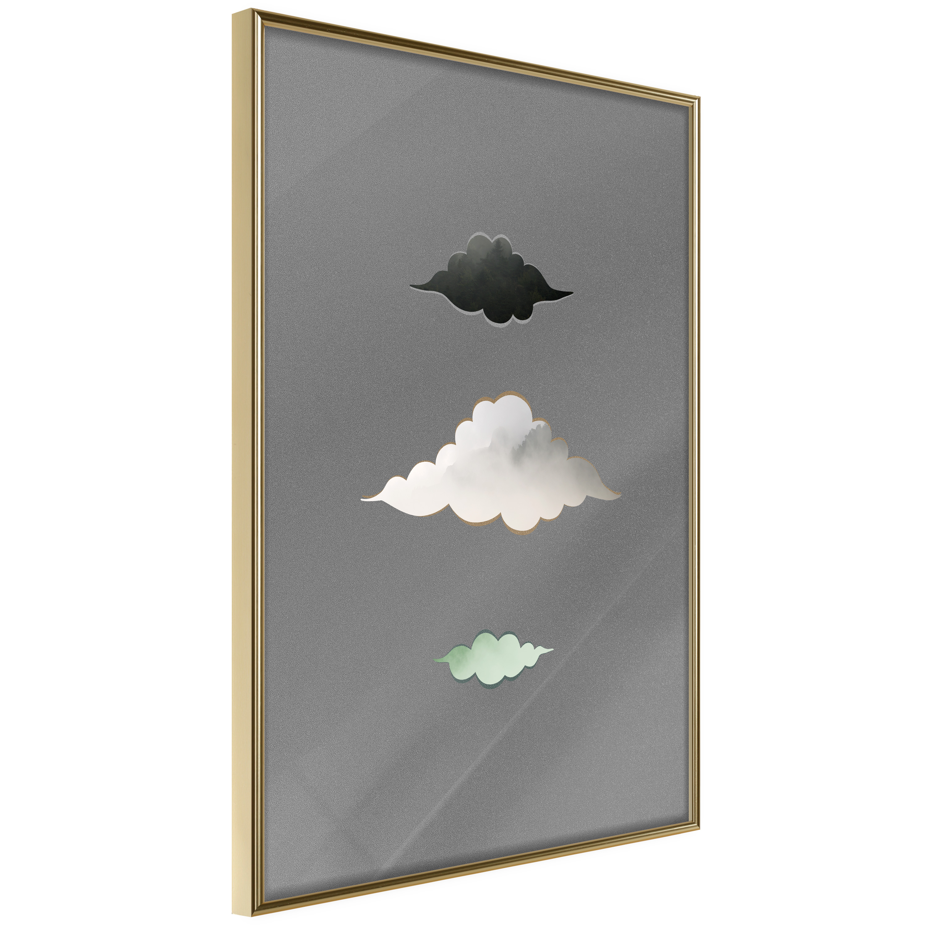 Affisch - Cumulonimbus [Poster] 20x30 Guld ram, 20x30 cm