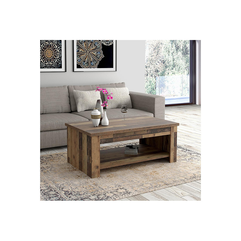 Soffbord In Living Cadle Rektangulärt Vardagsrumsbord med Höjbar Skiva 110cm