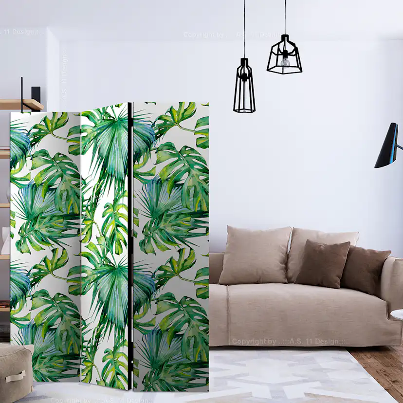 Rumsavdelare Skärmvägg Arkiio Jungle Leaves 135x172 cm
