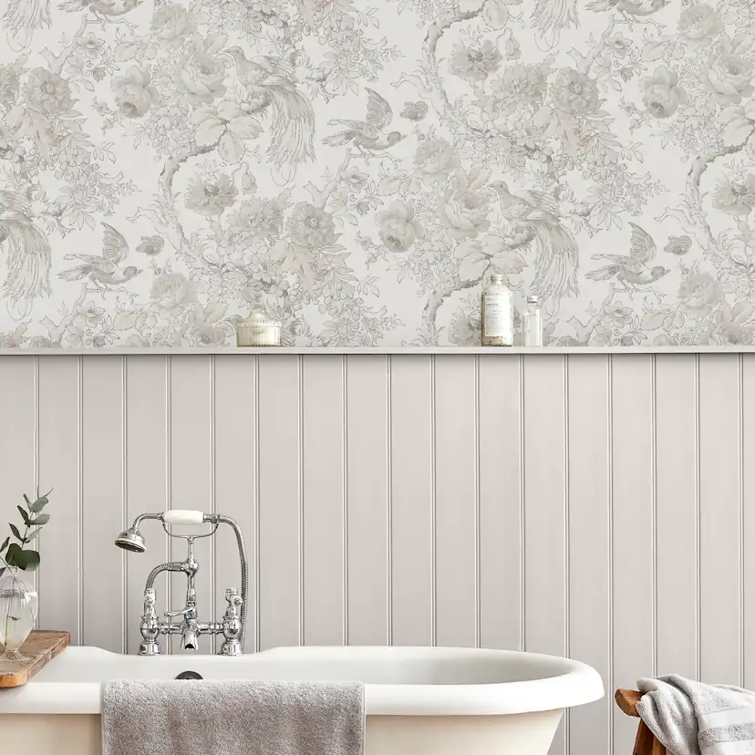 Tapet Laura Ashley Birtle Grå