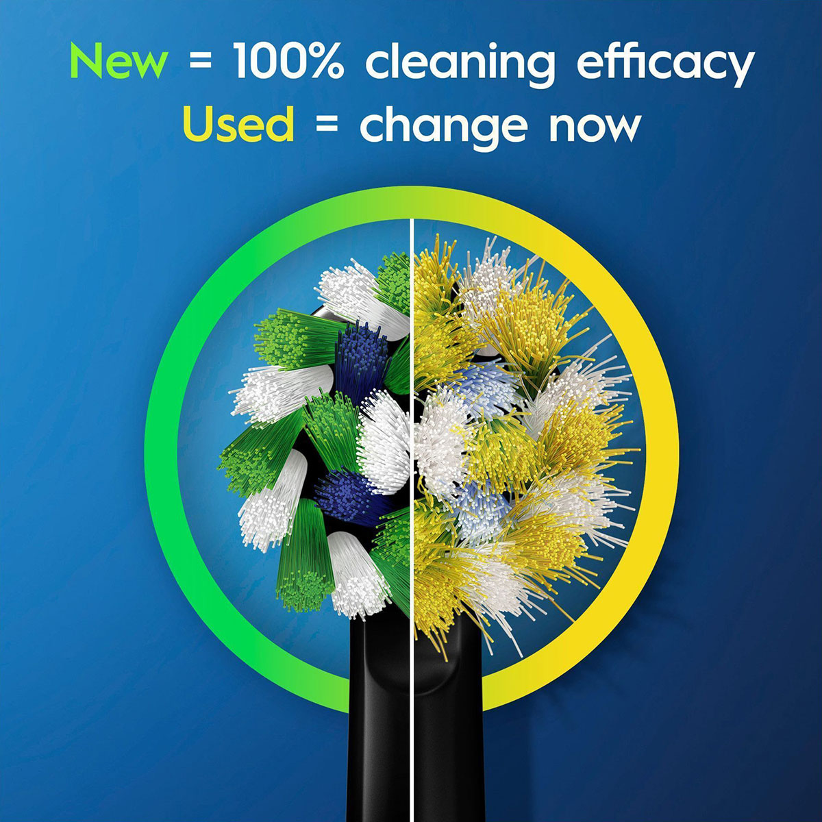 Borsthuvud Oral-B Cross Action Black 3 st