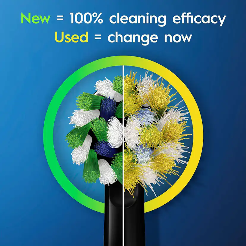 Borsthuvud Oral-B Cross Action Black 3 st