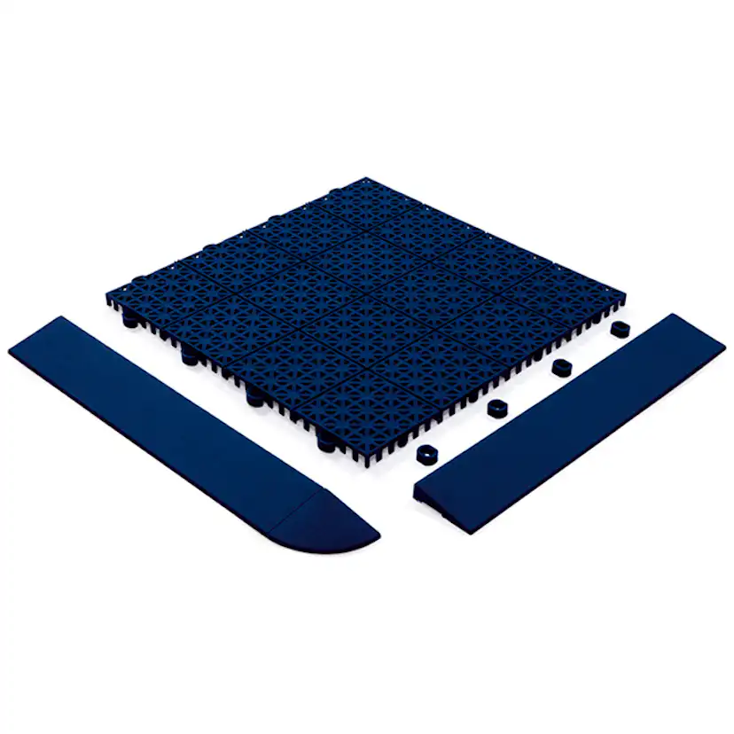 Golvplatta Hestraplattan Universa Peacock Blue Golvtrall i Plast