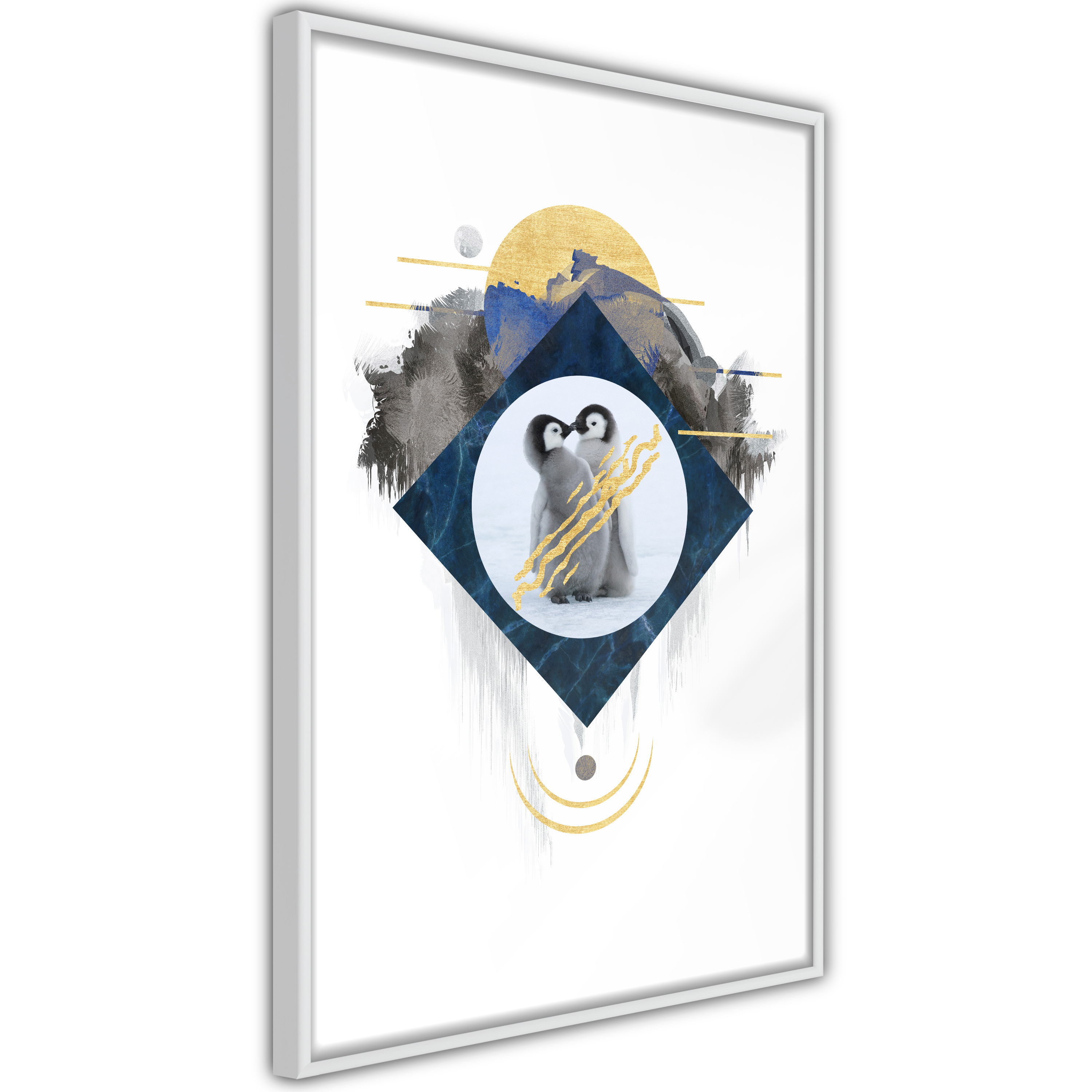 Poster Artgeist Affisch Penguin Couple