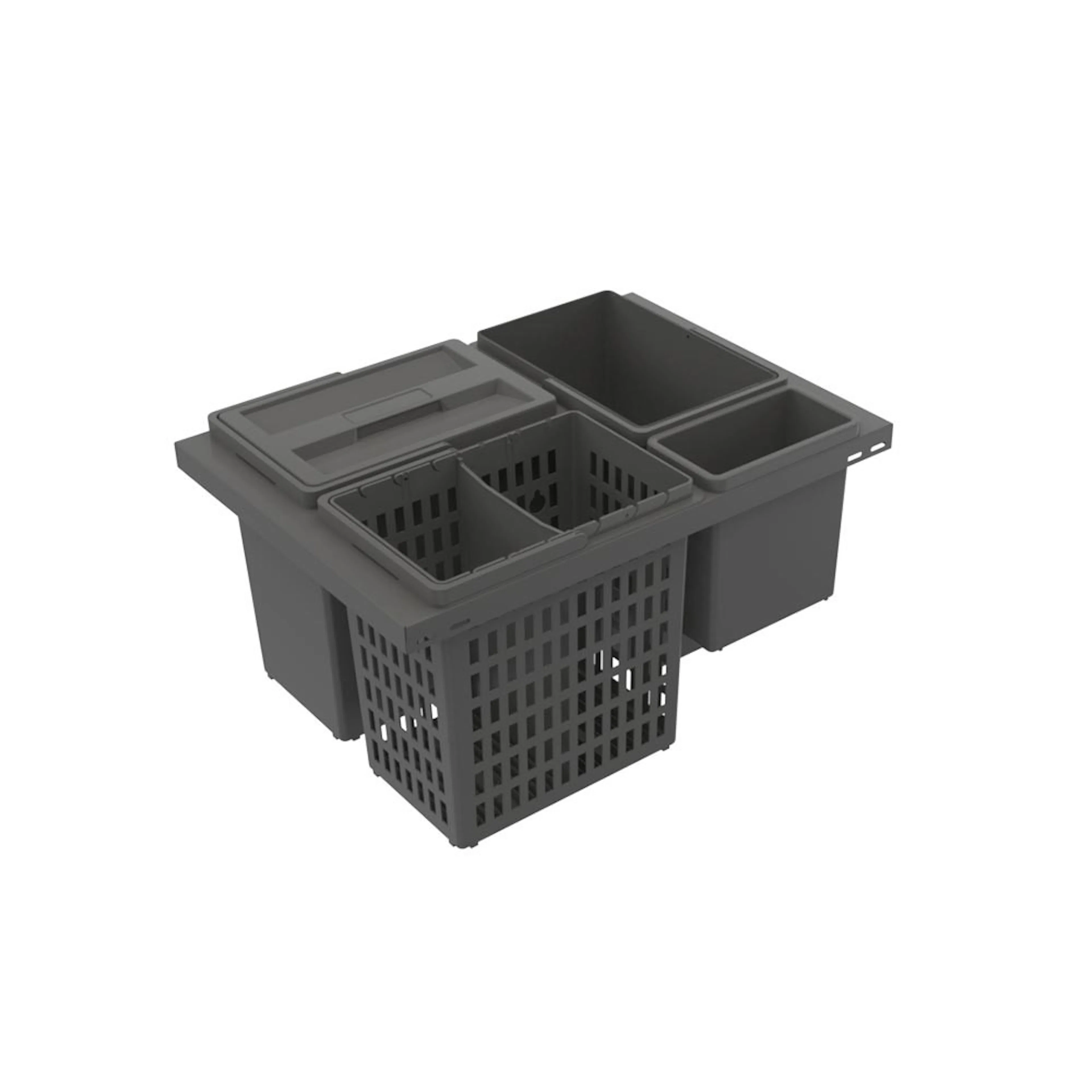 Källsorteringskärhållare Beslag Design Cube Basic Hero 600