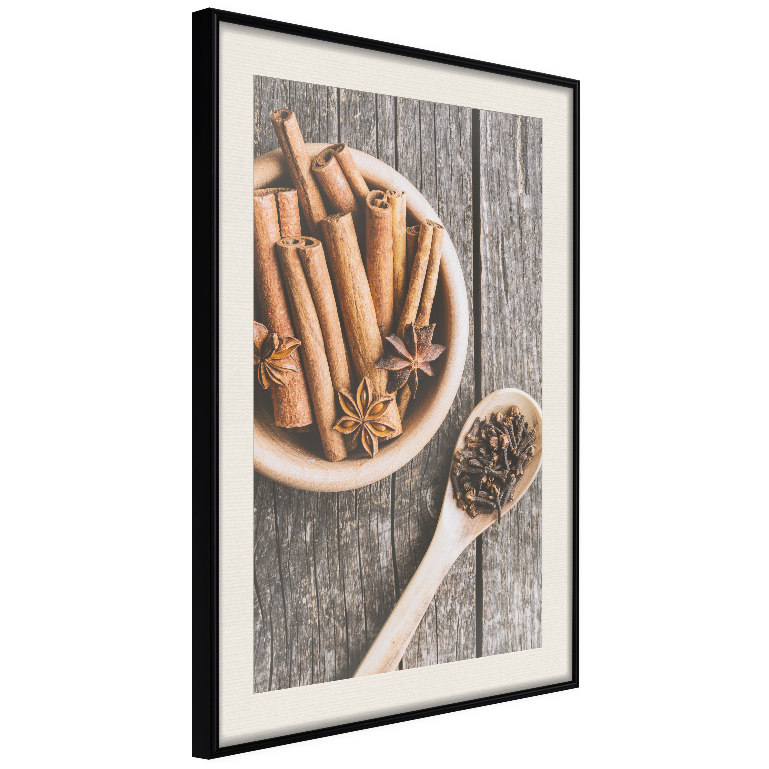 Affisch - Smell of Spices [Poster] 30x45 Svart ram med passepartout, 30x45 cm