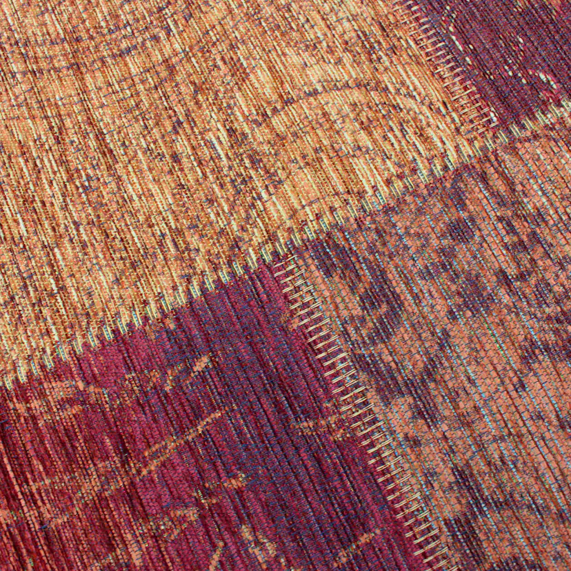 PATCHWORK CHENILLE Orange 200X290 Orange