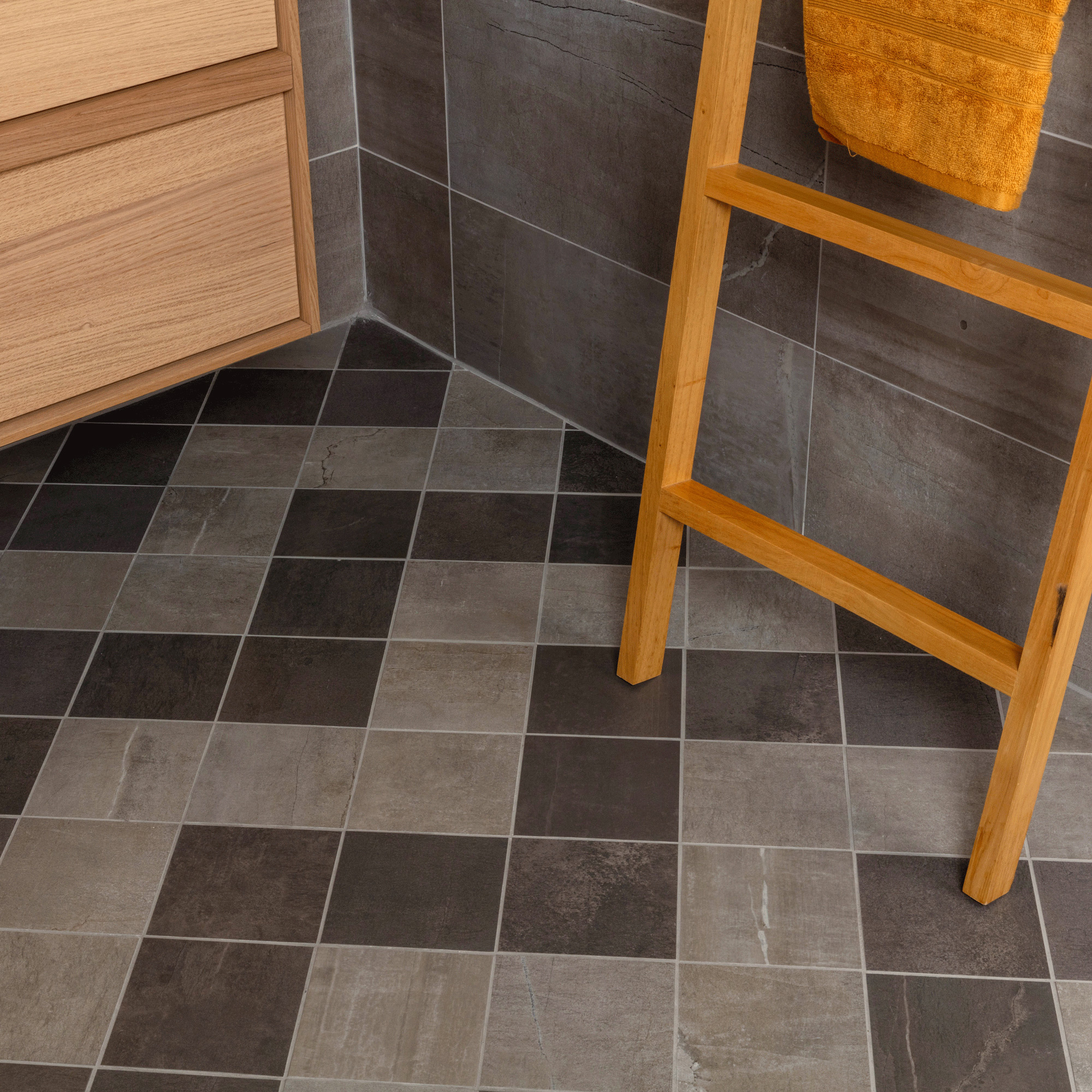 Klinker Marca Corona Stoneone Mörkgrå 15x15 cm