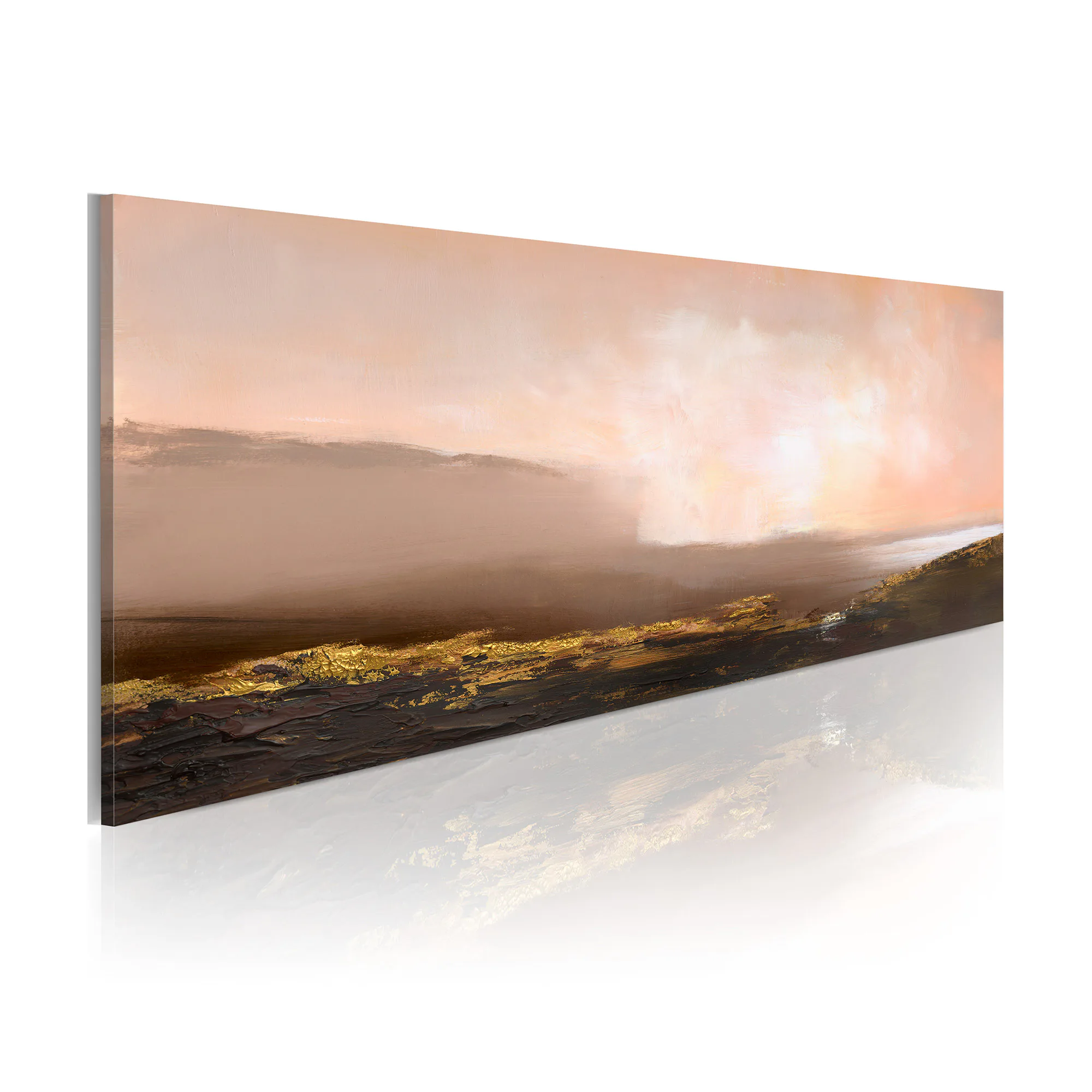 Handmålad Tavla Arkiio Seaside Morgon 100x40