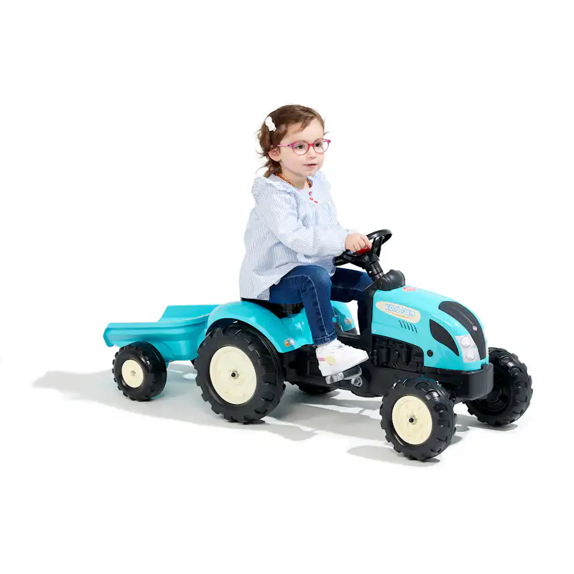 Trampbil Falk Traktor med Släp