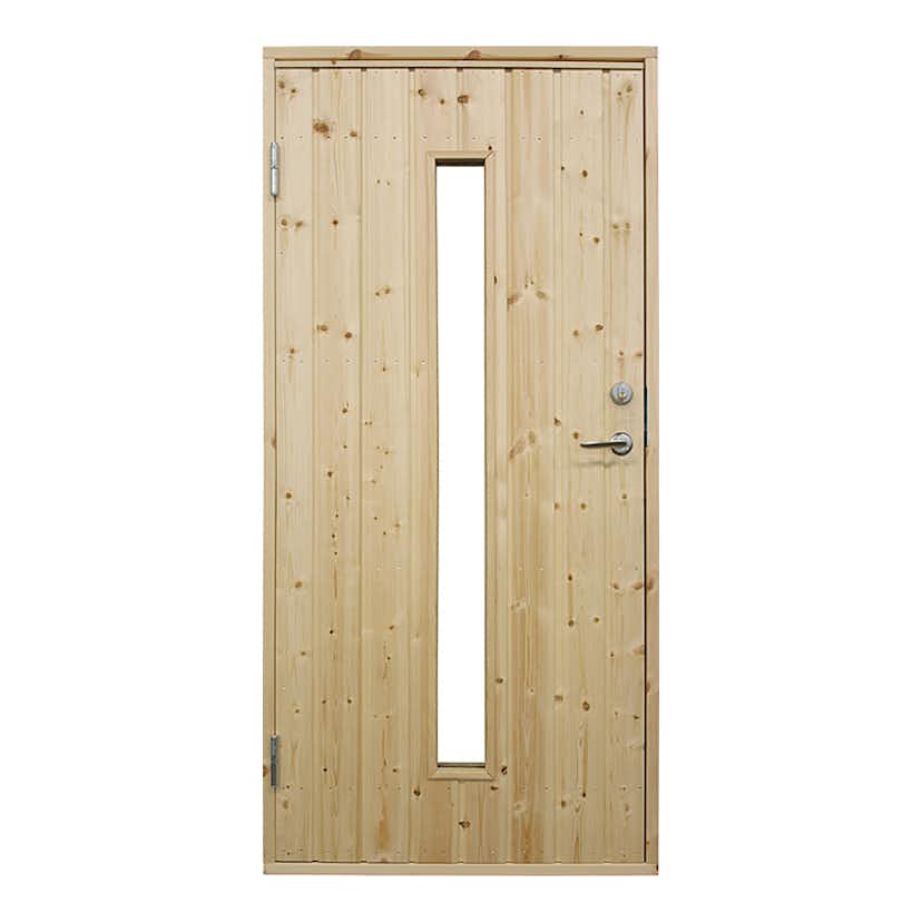 Ytterdörr Landskap Avlångt Glas Omålad