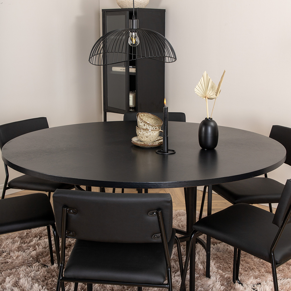Matgrupp Venture Home Wien med 6 Kungshamn Stolar Konstläder