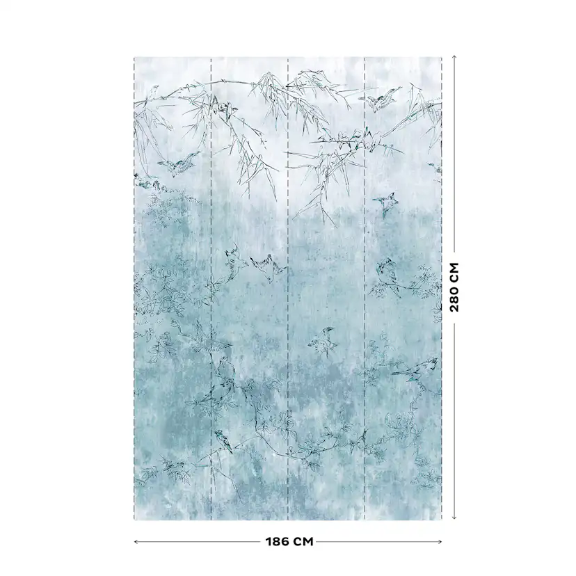 Fototapet Art For The Home Japenese Birds 280x186cm