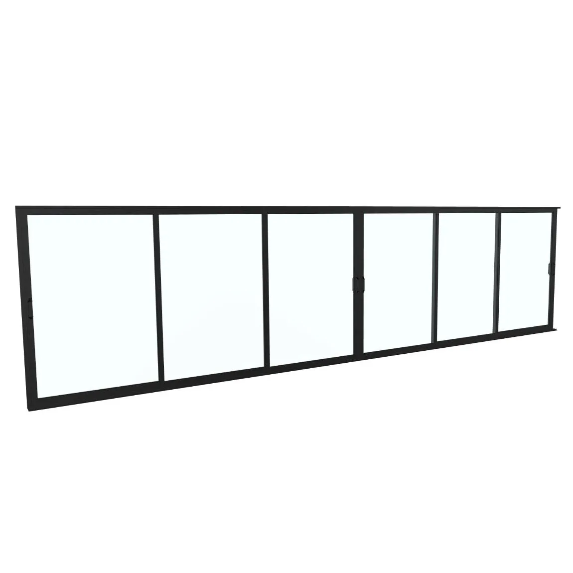 Landskap Skjutdörrsparti Robust B7749mm x H2000 - Svart Vår B7749 x H2000 mm - Svart